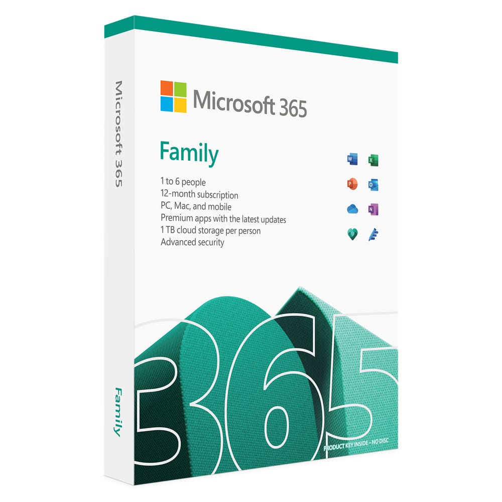 Microsoft 365 Family (One-Year Subscription; Up To 6 People) thumbnail 2