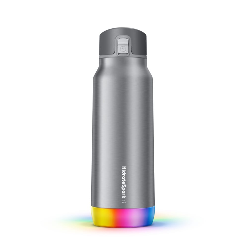 Hidratespark Pro Steel - 32 Oz. Smart Water Bottle + Bonus Straw Lid thumbnail 2