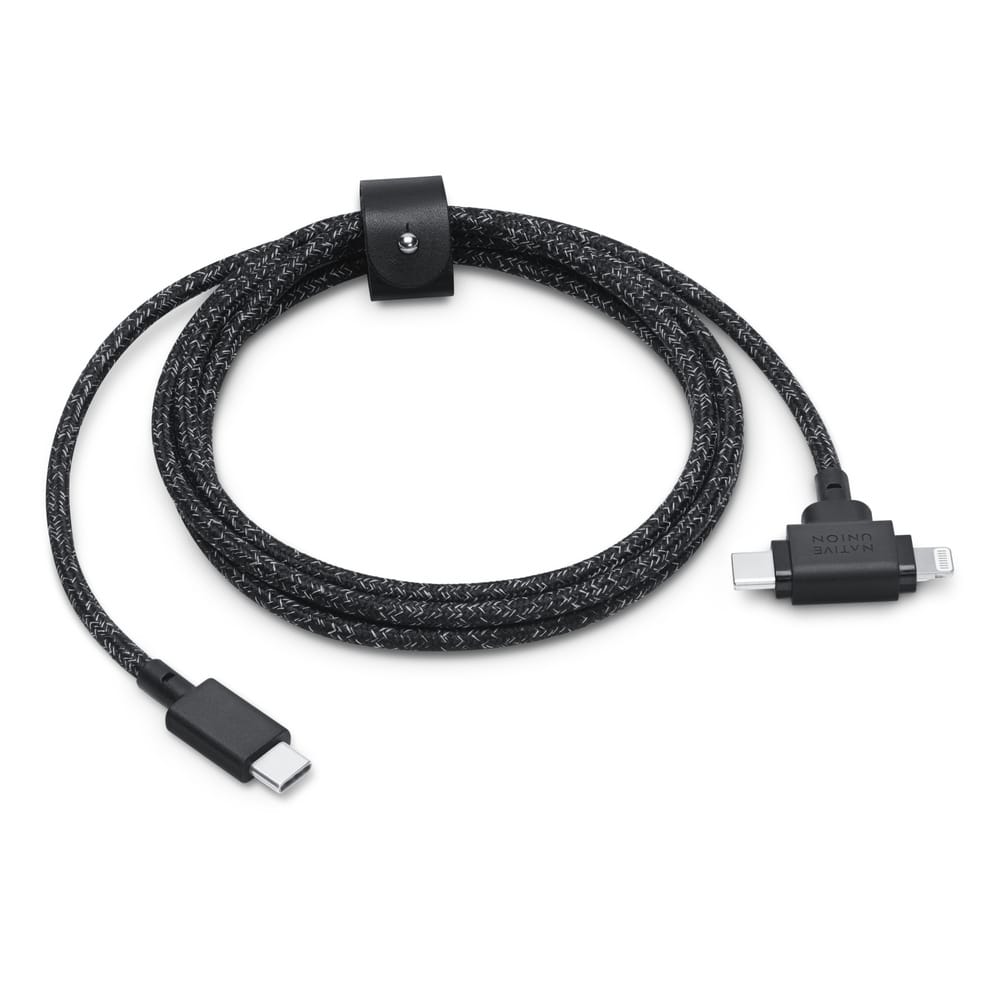 Native Union Belt Cable Duo Usb-C To Lightning And Usb-C Cable thumbnail 2
