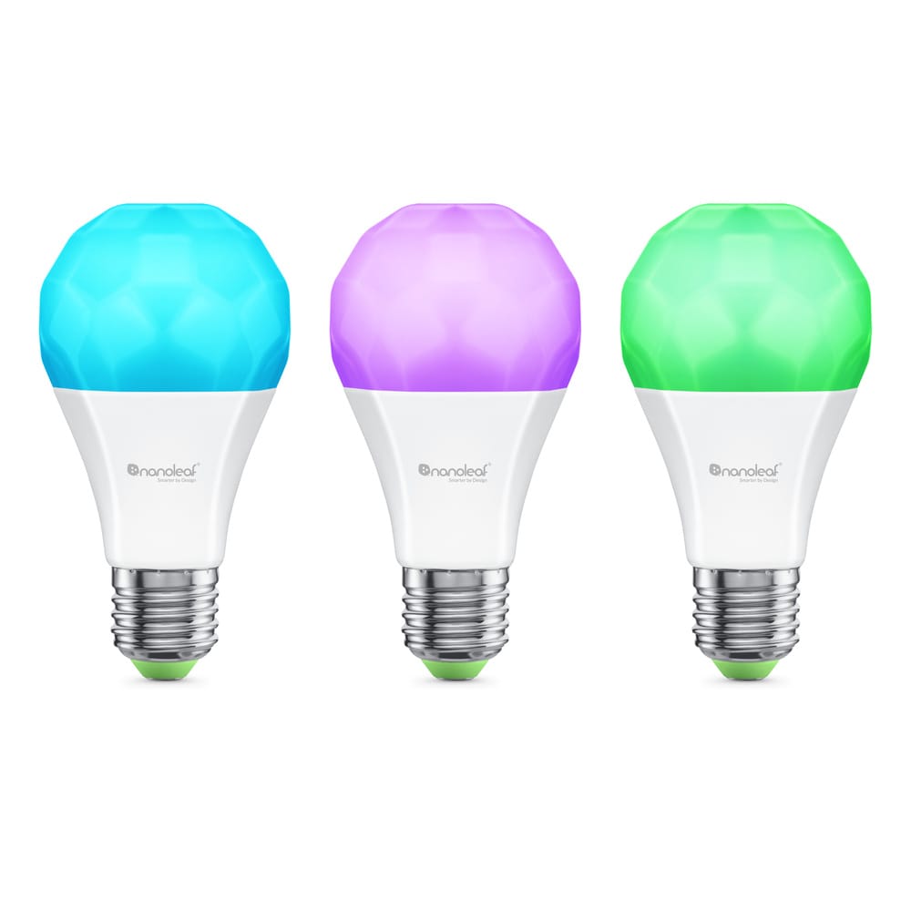 Nanoleaf Essentials Matter A19 Smart Bulb - Thread & Matter-Enabled Smart Led Light Bulb - White And Color (3 Pack) thumbnail 2