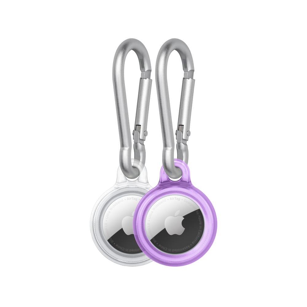 Tech21 Evopop For Airtag (2 Pack) - Light Purple/Clear thumbnail 2