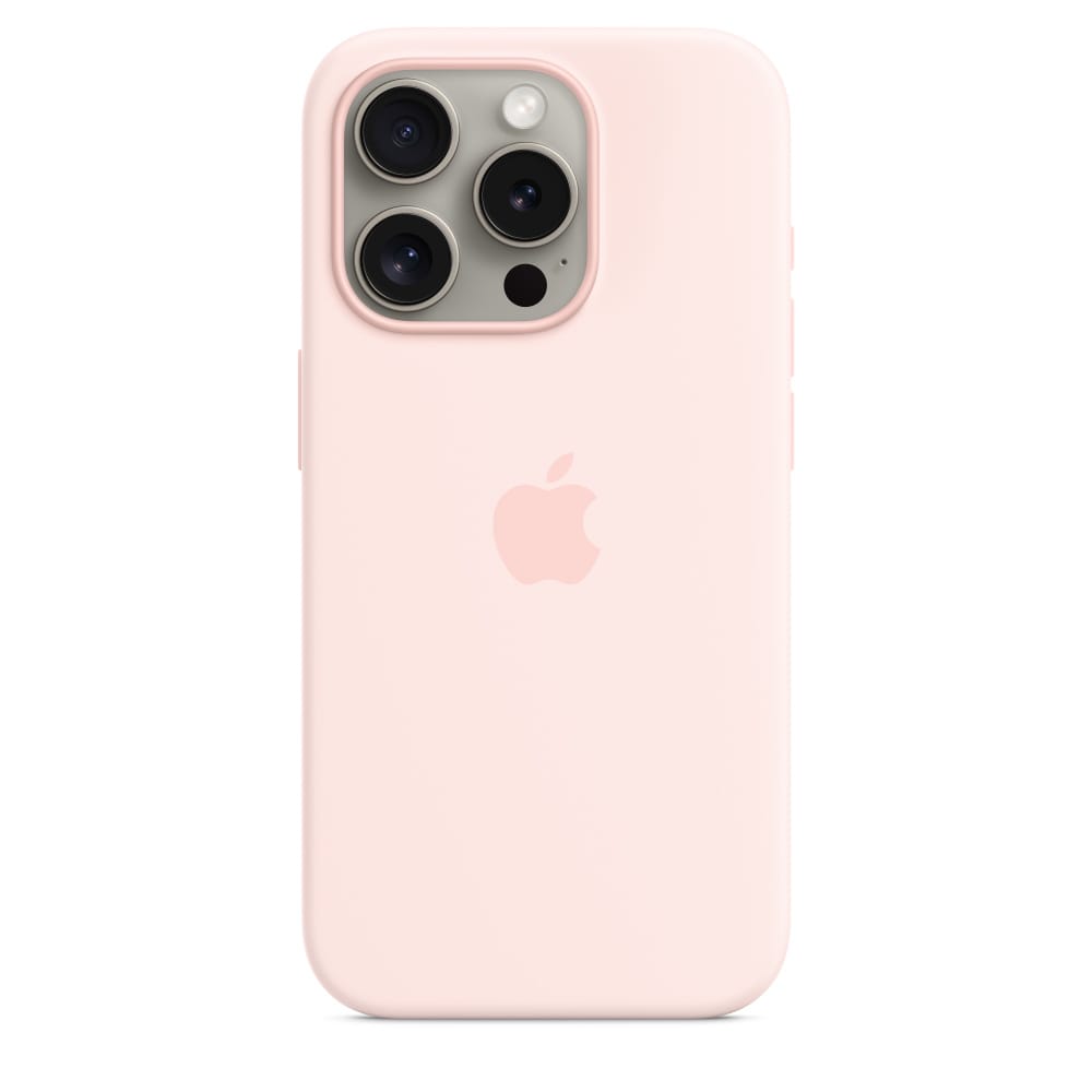 Iphone 15 Pro Silicone Case With Magsafe - Light Pink thumbnail 2