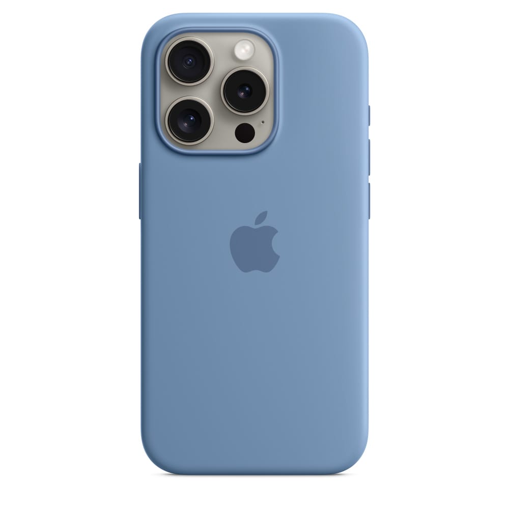 Iphone 15 Pro Silicone Case With Magsafe - Winter Blue thumbnail 2