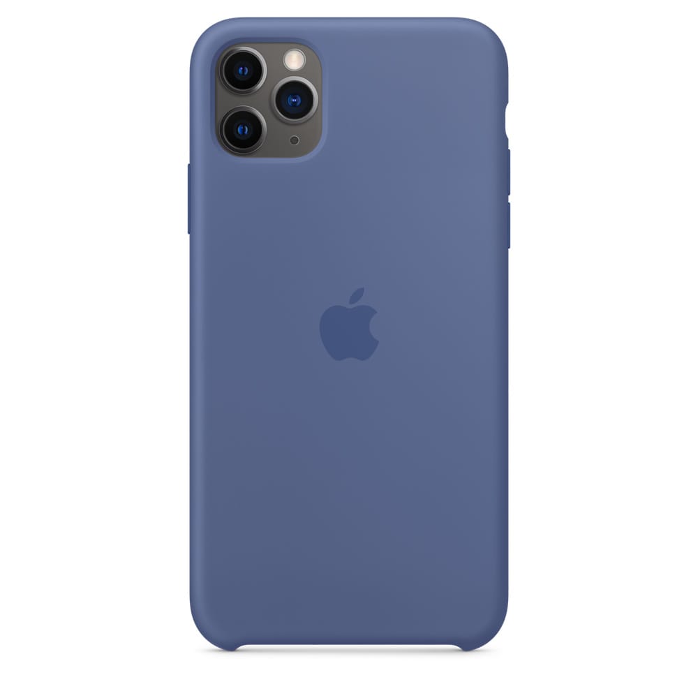 Iphone 11 Pro Max Silicone Case - Linen Blue thumbnail 2